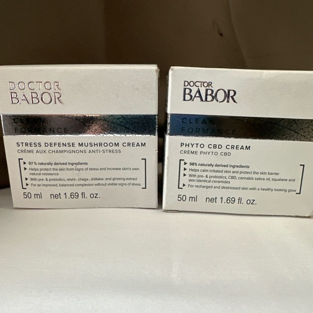 Babor Cleanformance Moisturizer Duo CBD + Mushroom Calming Cream NEW